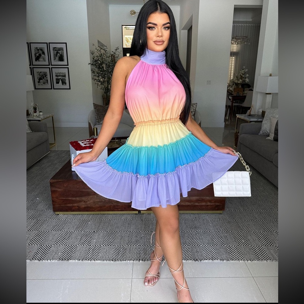 RAINBOW ROCKING DRESS